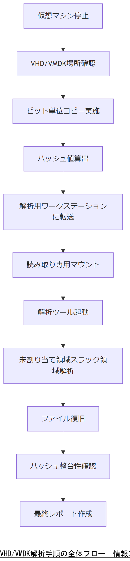 ALT: VHD/VMDK解析手順の全体フロー